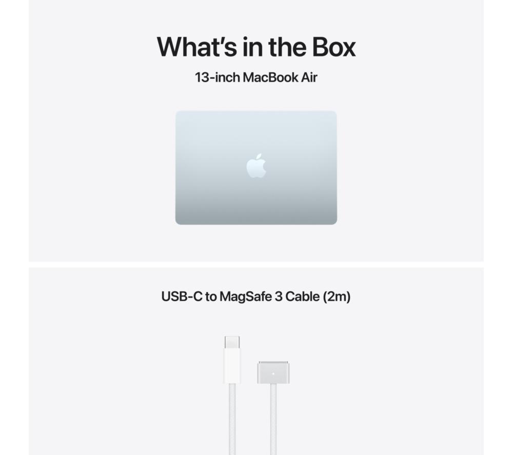 APPLE MacBook Air 13.6" (2026) - M5, 1 TB SSD, RAM 16 GB, Sky Blue image number 9 of 10