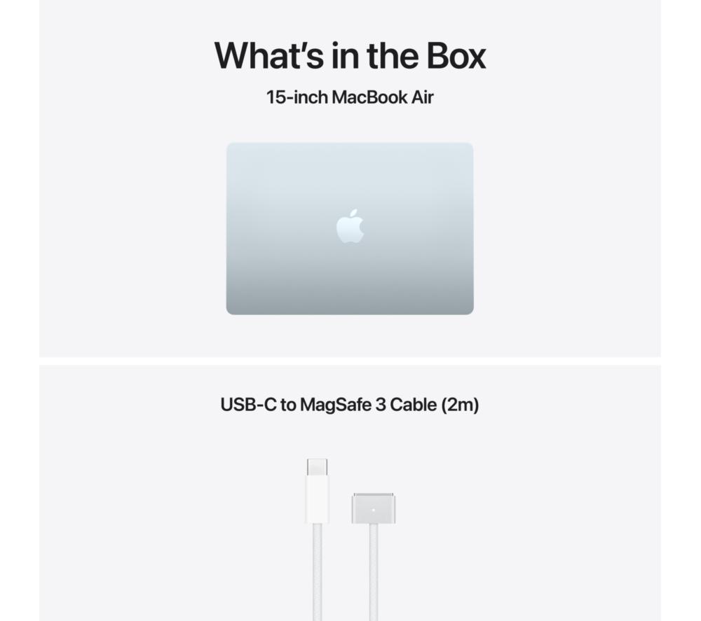 APPLE MacBook Air 15" (2026) - M5, 512 GB SSD, RAM 16 GB, Sky Blue image number 9 of 10
