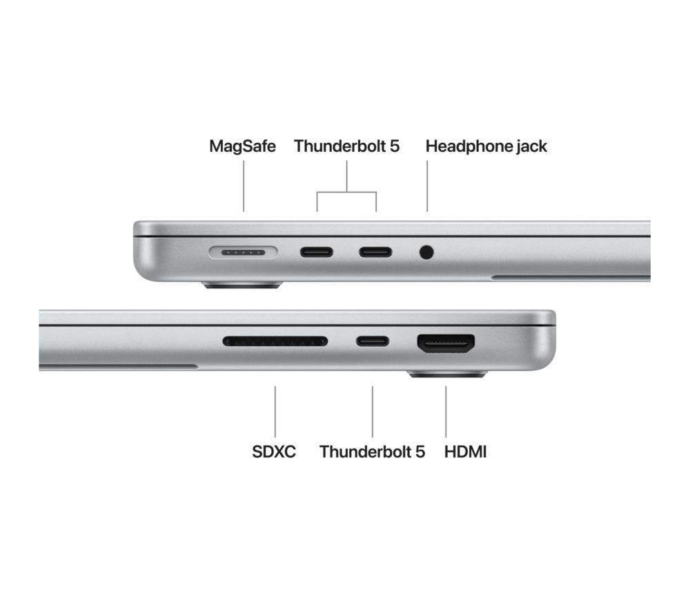 APPLE MacBook Pro 14" (2026) - M5, 1 TB SSD, RAM 32 GB, Silver image number 7 of 10