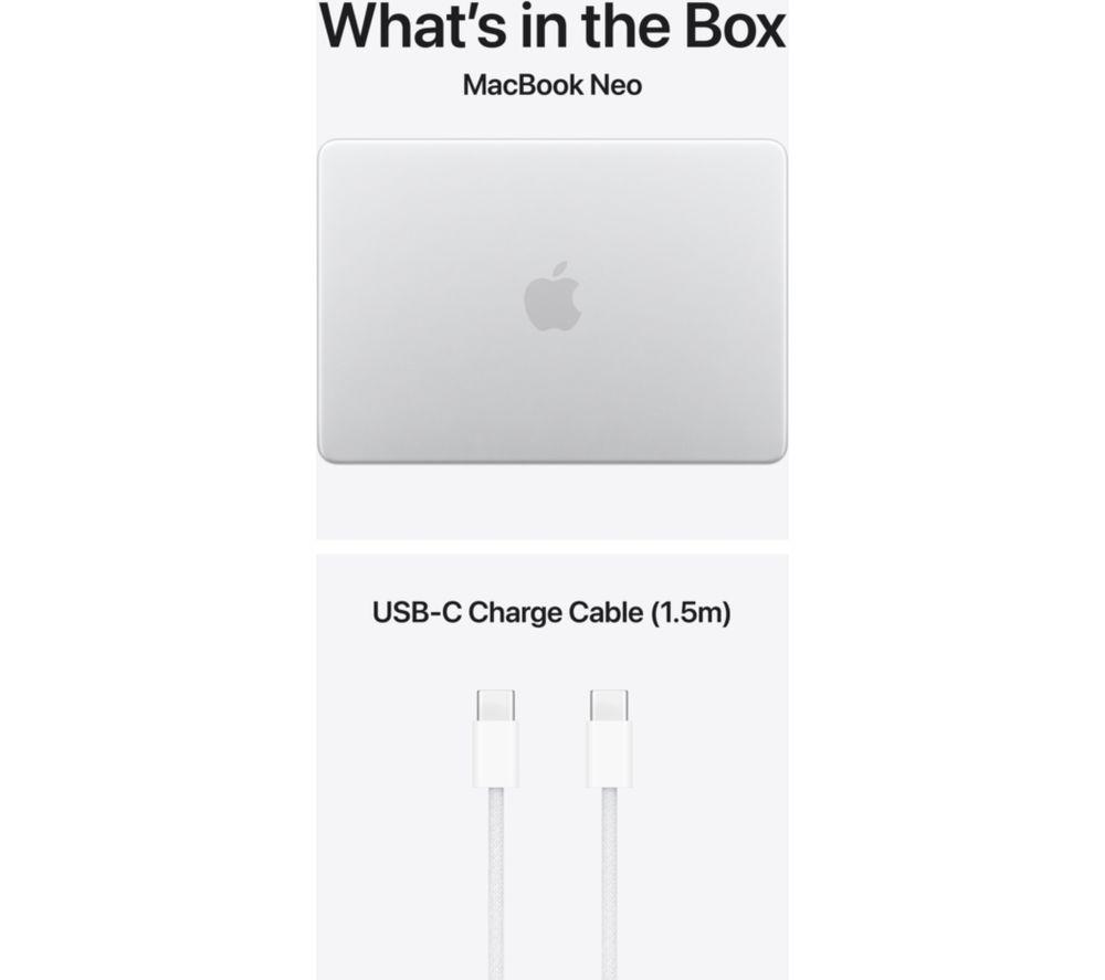 APPLE MacBook Neo 13" (2026) - A18 Pro, 512 GB SSD, Silver image number 10 of 10