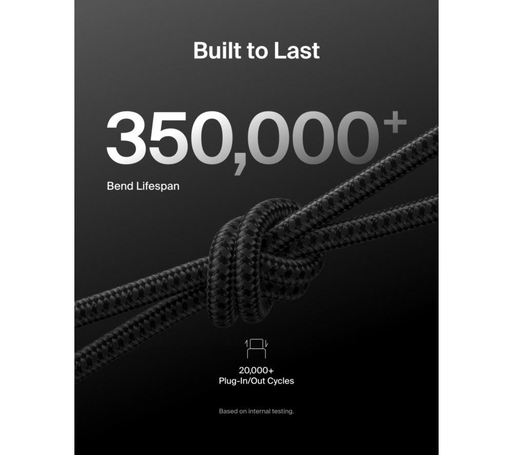 BELKIN BoostCharge Pro USB Type-C 2.0 Cable - 2 m, Black image number 6 of 6