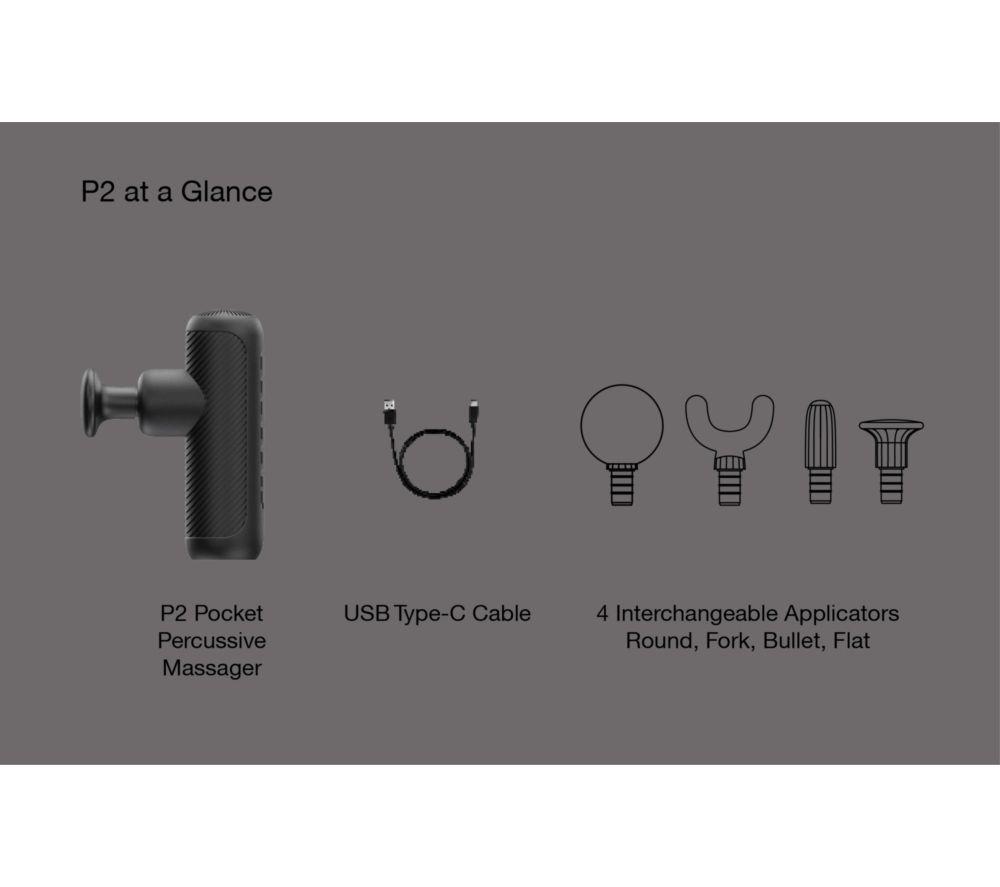 ELEEELS P2 Pocket Percussive Massager - Black image number 4 of 11