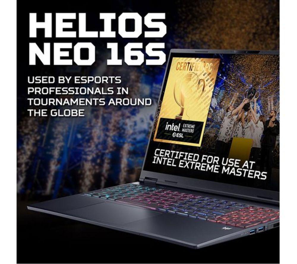 ACER Predator Helios Neo 16S AI 16" Refurbished Gaming Laptop - Intel&reg; Core&trade; Ultra 9, RTX 5070 Ti, 1 TB SSD (Very Good Condition) image number 3 of 9
