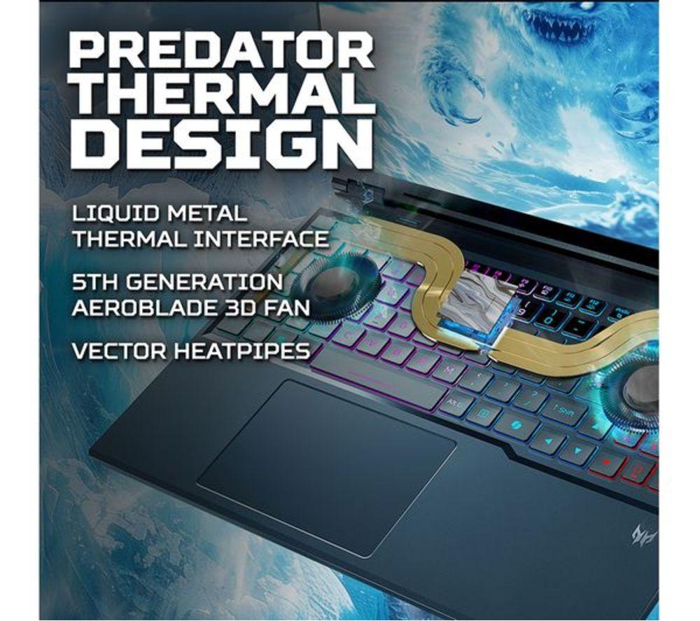 ACER Predator Helios Neo 16 AI 16" Refurbished Gaming Laptop - Intel&reg; Core&trade; Ultra 7, RTX 5060, 1 TB SSD (Very Good Condition) image number 6 of 6