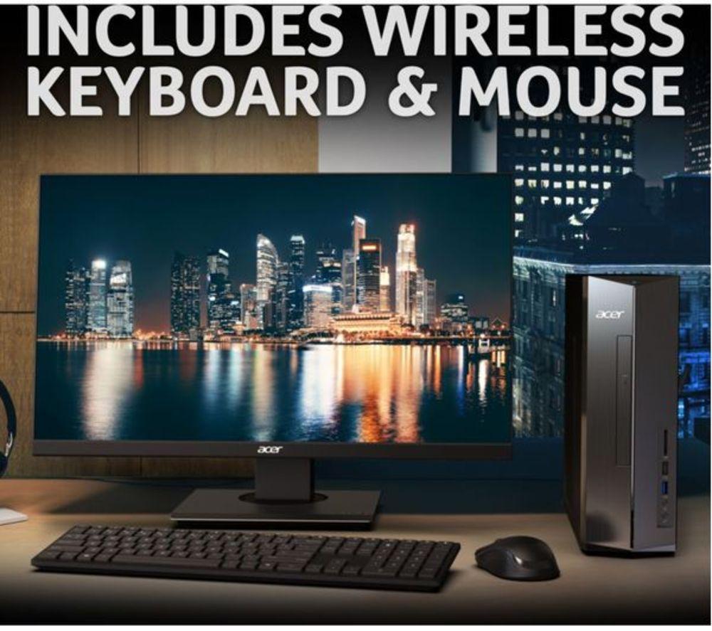 ACER Aspire XC-1785 Refurbished Desktop PC - Intel&reg; Core&trade; i7, 512 GB SSD, Black (Very Good Condition) image number 5 of 11