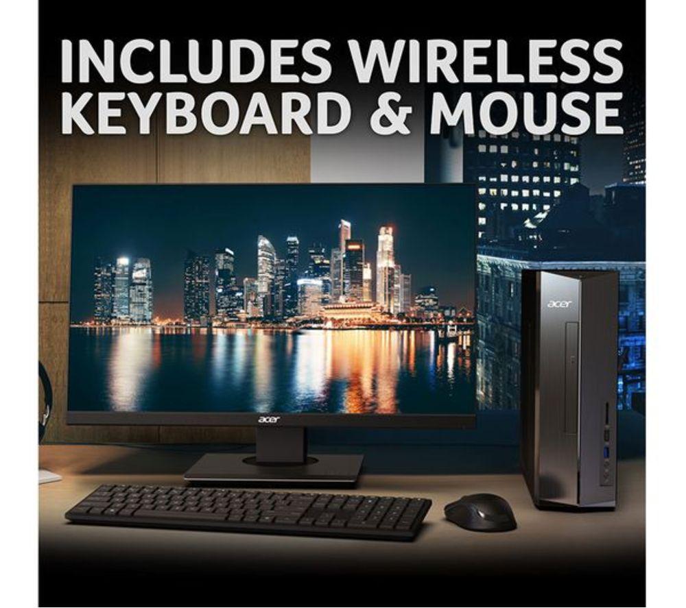 ACER Aspire XC-1785 Refurbished Desktop PC - Intel&reg; Core&trade; i7, 512 GB SSD, Black (Very Good Condition) image number 10 of 11