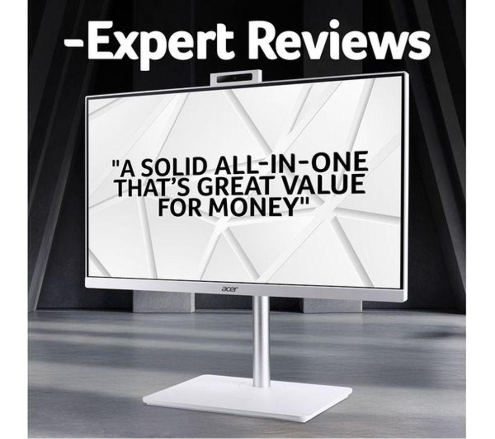 ACER Aspire C27-A 27" Refurbished All-in-One PC - Intel&reg; Core&trade; i7, 1 TB SSD, White (Excellent Condition) image number 3 of 8