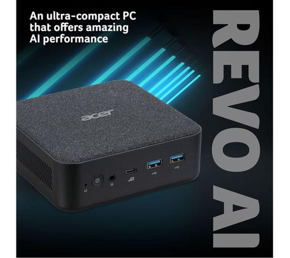 ACER Revo RB-102 Refurbished Mini Desktop PC - Intel&reg; Ultra 5, 512 GB SSD, Black (Excellent Condition) image number 2 of 6
