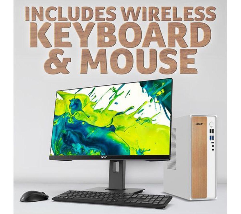 ACER Aspire XC-101 Refurbished Desktop PC - Intel&reg; Core&trade; i5, 512 GB SSD, White (Very Good Condition) image number 5 of 11