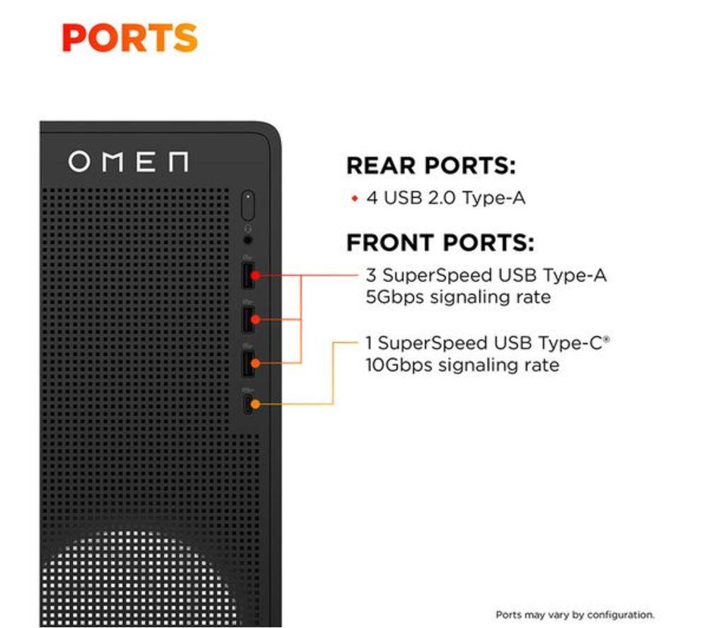 HP OMEN 16L Refurbished Gaming PC - Intel&reg; Core&trade; i7, RTX 5060 Ti, 1 TB SSD (Very Good Condition) image number 11 of 18