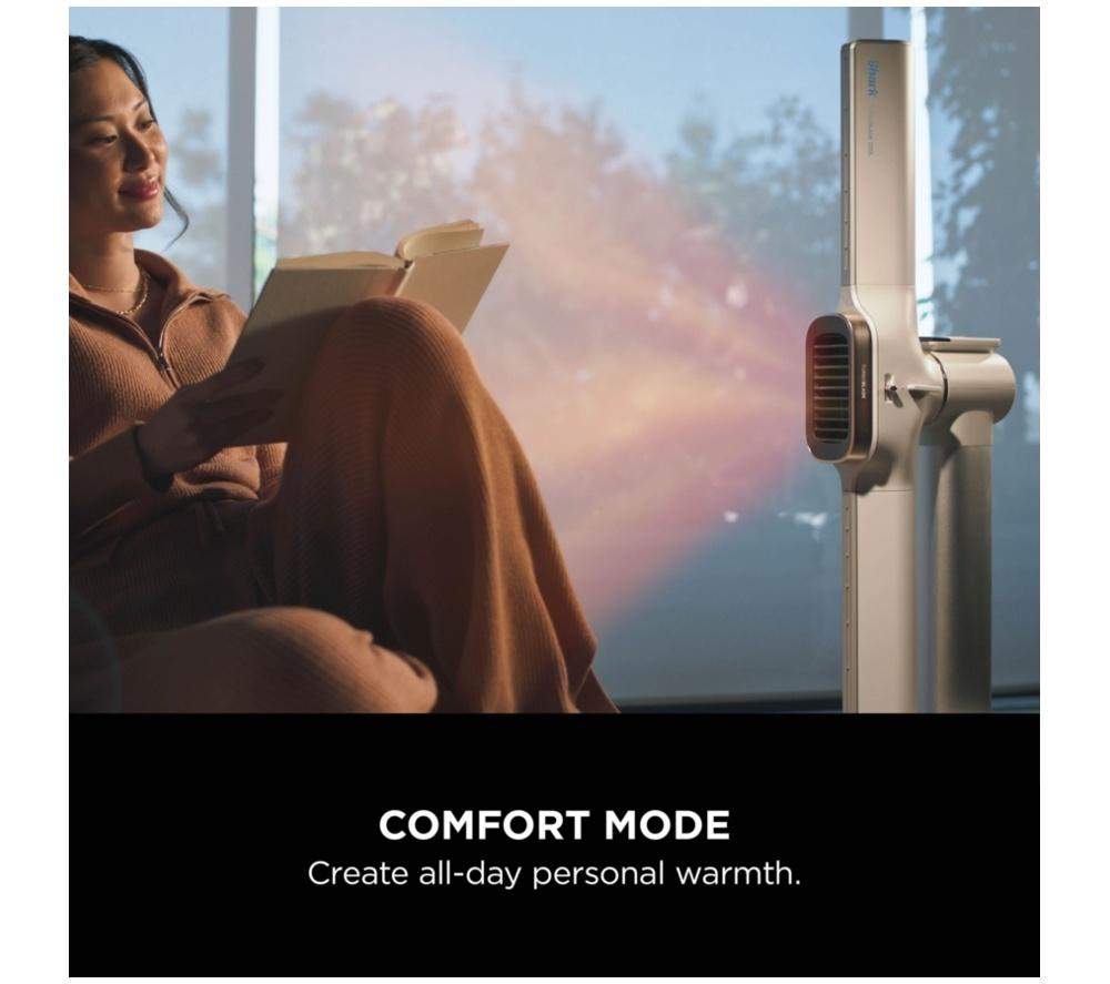 SHARK TH200UKWH TurboBlade Cool + Heat High-Speed Multi-Directional Tower Fan & Heater - White image number 6 of 14
