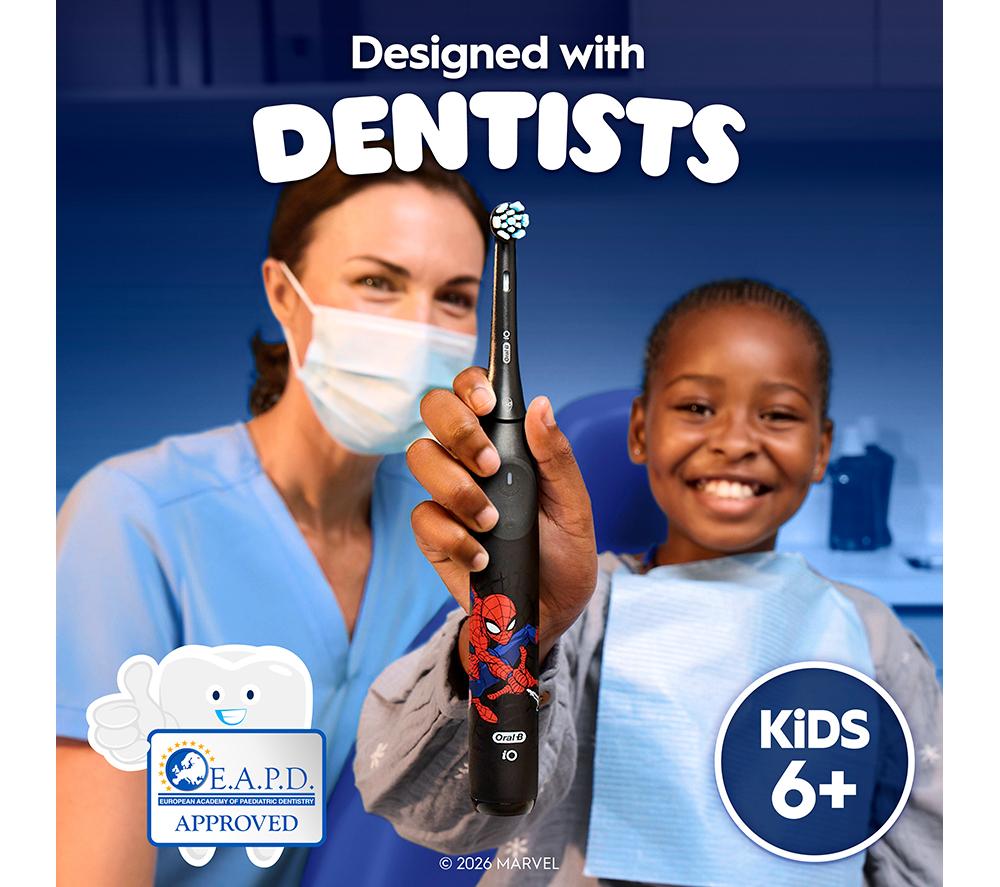 ORAL-B iO Kids Marvel Spiderman Replacement Toothbrush Head - Pack of 2 image number 3 of 7
