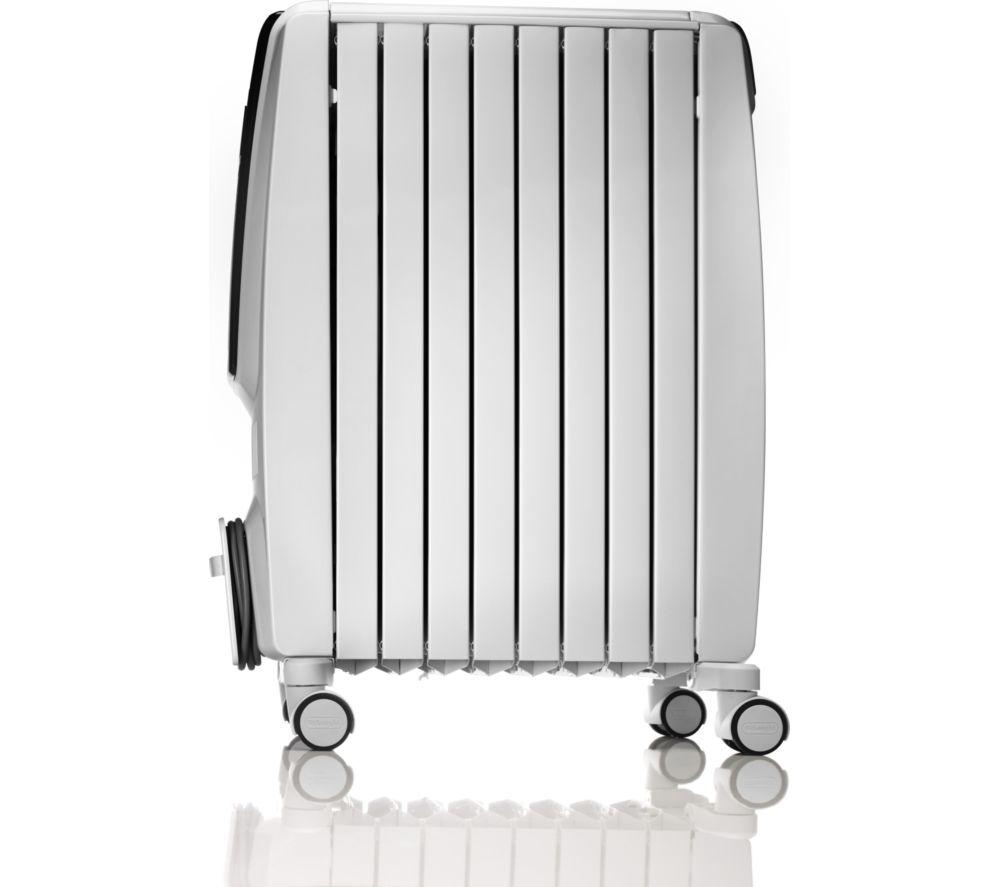 DELONGHI Dragon 4 TRD40802T Portable Oil-Filled Radiator - White & Grey image number 2 of 6