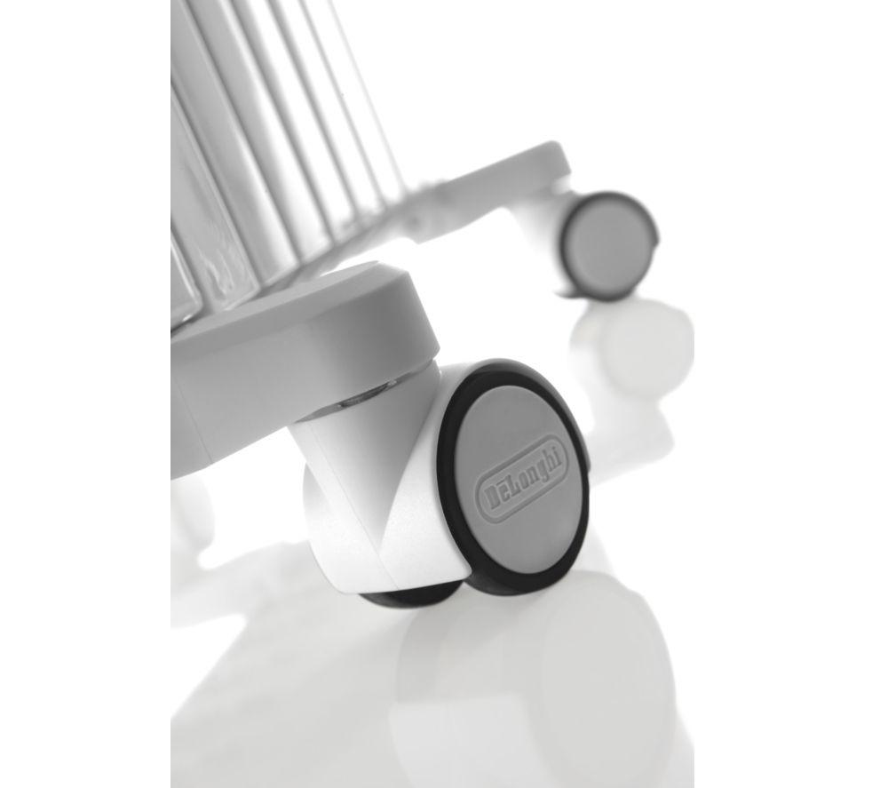 DELONGHI Dragon 4 TRD40802T Portable Oil-Filled Radiator - White & Grey image number 4 of 6