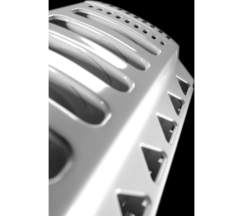 DELONGHI Dragon 4 TRD40802T Portable Oil-Filled Radiator - White & Grey image number 5 of 6