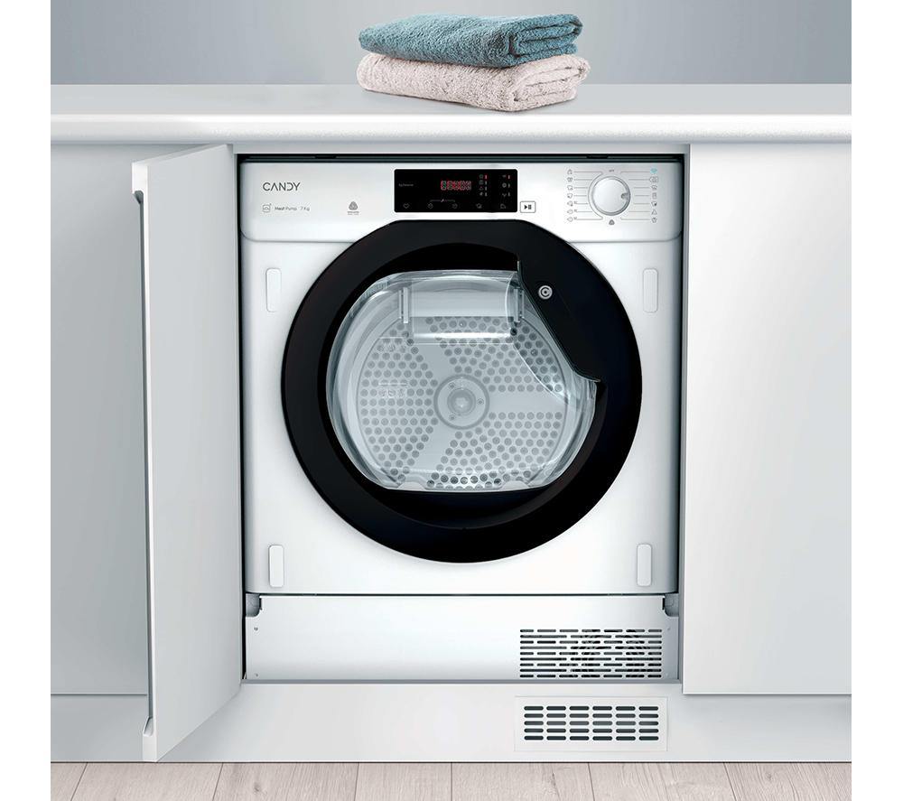 CANDY Smart Pro BCTD1 H7A1TBE-80 Integrated WiFi-enabled 7 kg Heat Pump Tumble Dryer image number 2 of 4