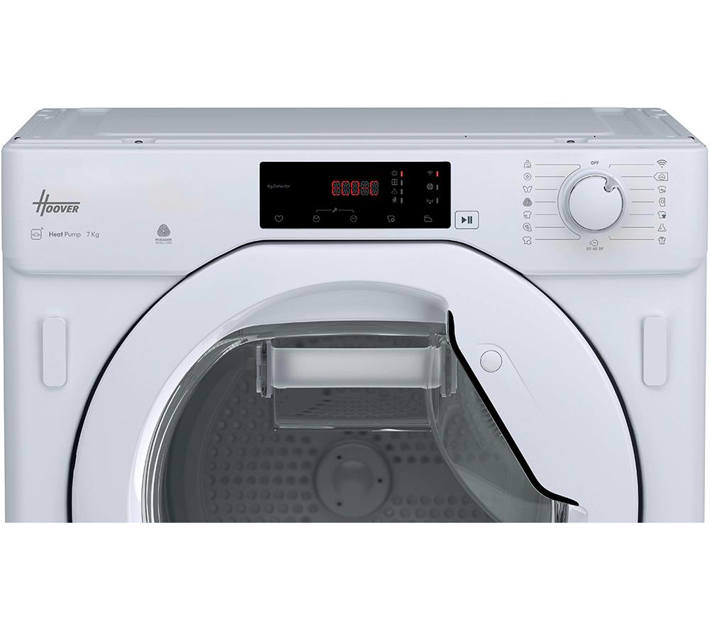 HOOVER BATD H7A1TE-80 Integrated WiFi-enabled 7 kg Heat Pump Tumble Dryer image number 4 of 6
