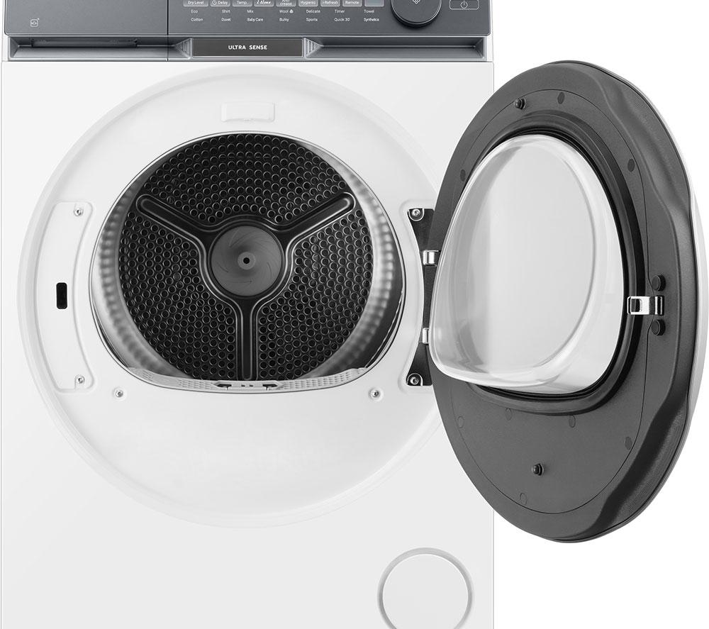 HAIER X Series 9 HAE HD90-CQ387U1-UK WiFi-enabled 9 kg Heat Pump Tumble Dryer - White image number 2 of 20