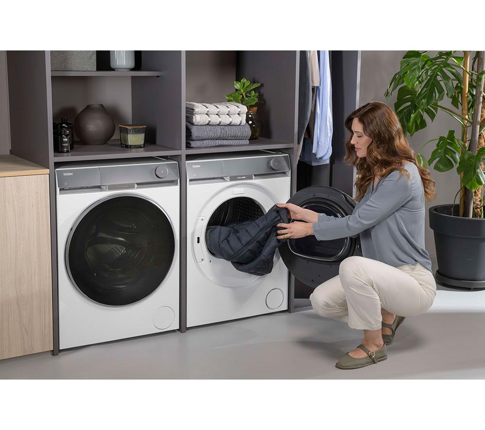 HAIER X Series 9 HAE HD90-CQ387U1-UK WiFi-enabled 9 kg Heat Pump Tumble Dryer - White image number 6 of 20