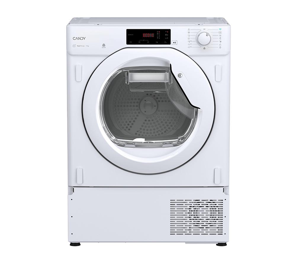 CANDY Smart Pro BCTD1 H7A1TE-80 Integrated WiFi-enabled 7 kg Heat Pump Tumble Dryer, White
