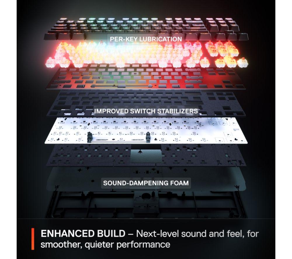 STEELSERIES Apex Pro Mini Gen 3 Mechanical Gaming Keyboard - Black image number 3 of 7