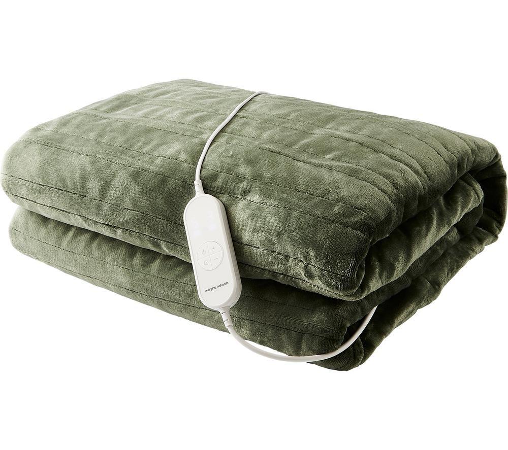 Morphy Richards Evercosy Fleece Heated Throw - Green, 200 X 180 Cm