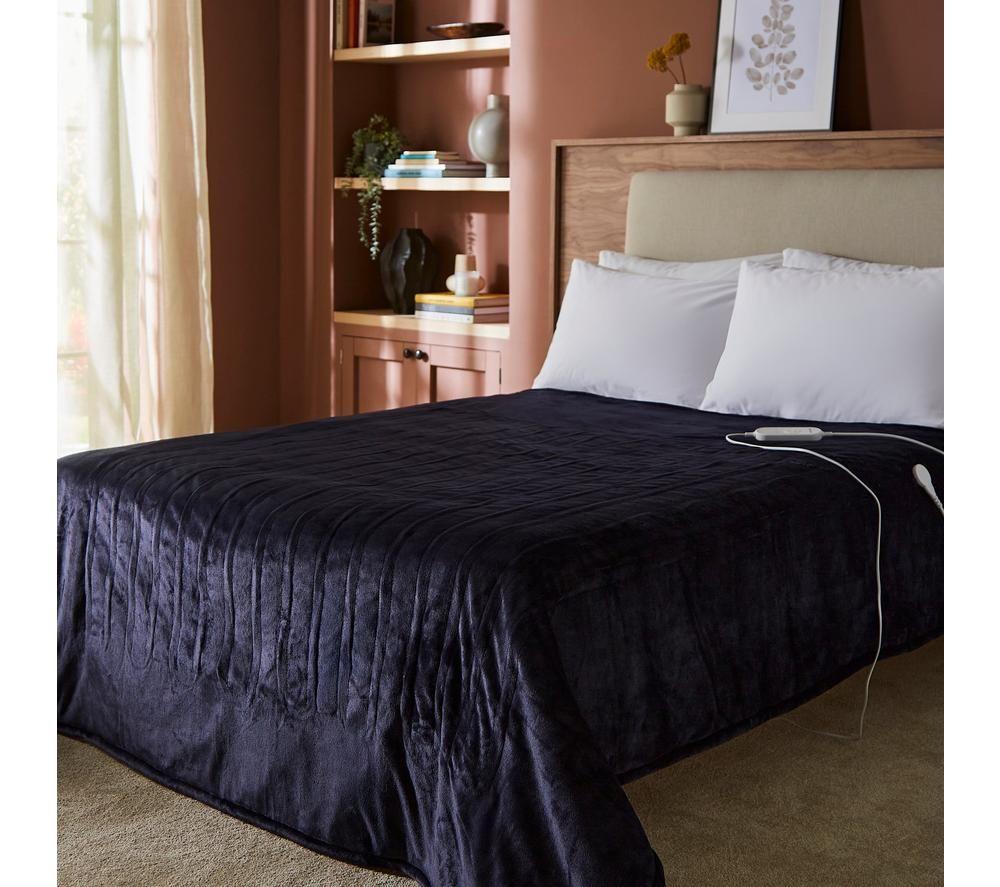 MORPHY RICHARDS EverCosy Fleece Heated Throw - Navy, 200 x 180 cm image number 2 of 10