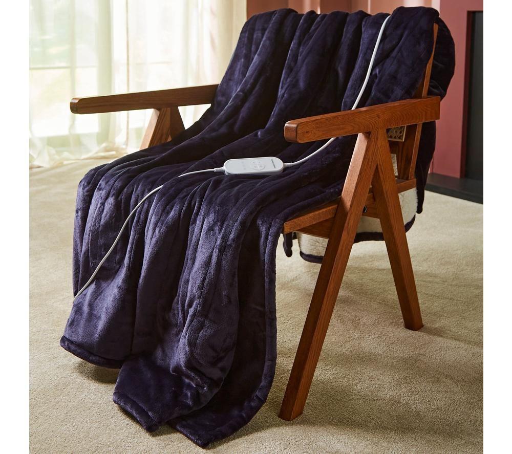 MORPHY RICHARDS EverCosy Fleece Heated Throw - Navy, 200 x 180 cm image number 8 of 10