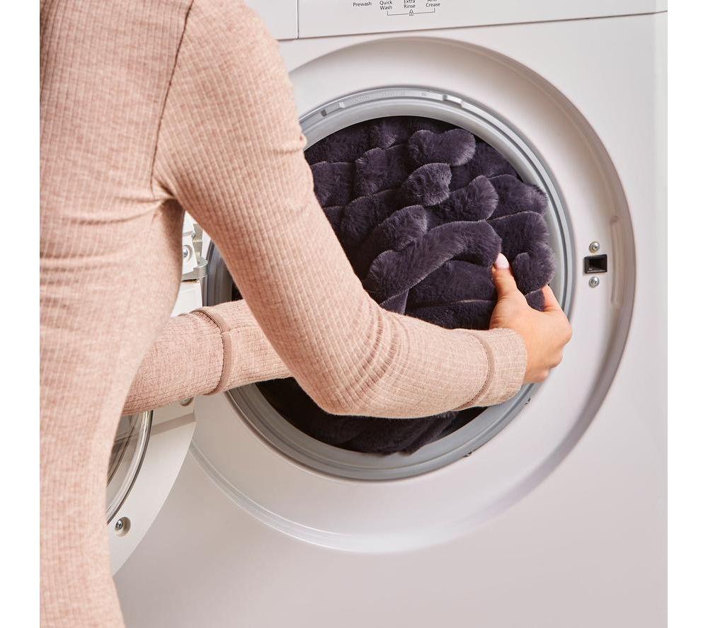 MORPHY RICHARDS EverCosy Striped Fleece Heated Throw - Navy, 200 x 180 cm image number 6 of 7