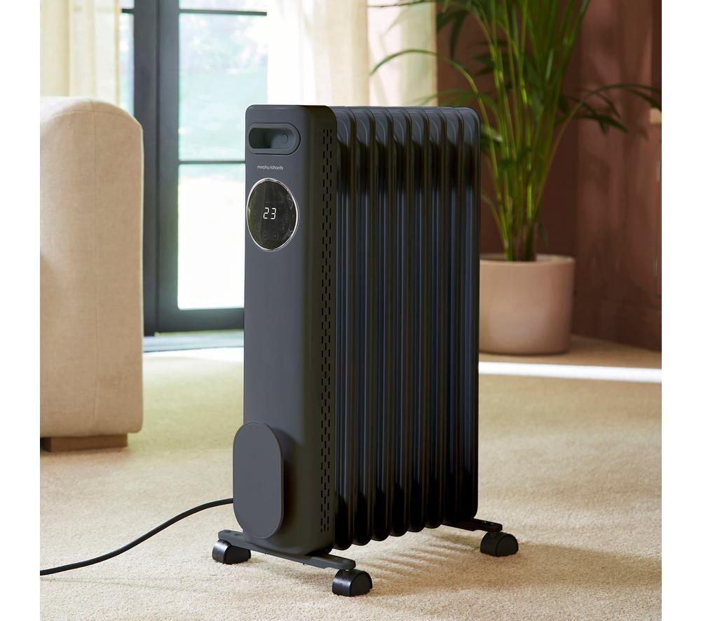 MORPHY RICHARDS HeatFlux Portable Oil-Filled Radiator - Grey image number 7 of 12
