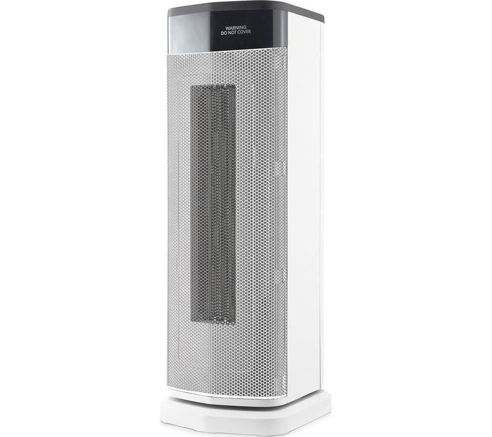 MORPHY RICHARDS HeatFlux Hot & Cool Digital Ceramic Tower Fan Heater - White image number 2 of 10