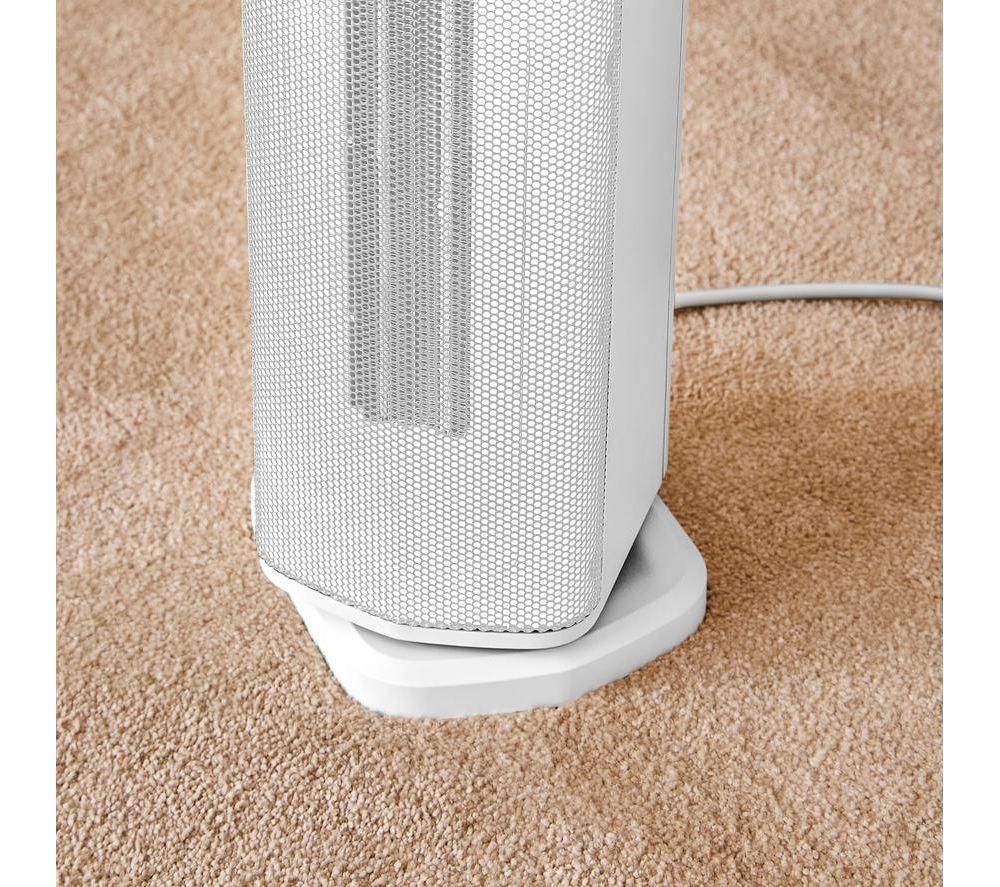 MORPHY RICHARDS HeatFlux Hot & Cool Digital Ceramic Tower Fan Heater - White image number 7 of 10