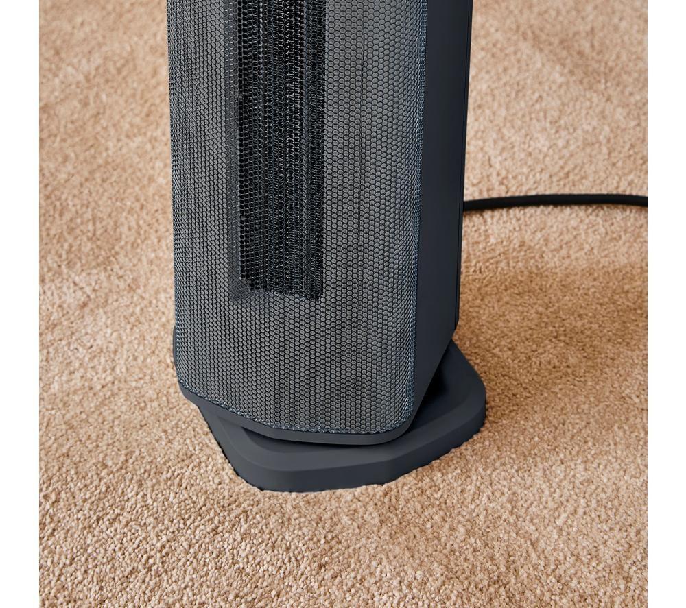 MORPHY RICHARDS HeatFlux Hot & Cool Digital Ceramic Tower Fan Heater - Grey image number 4 of 10