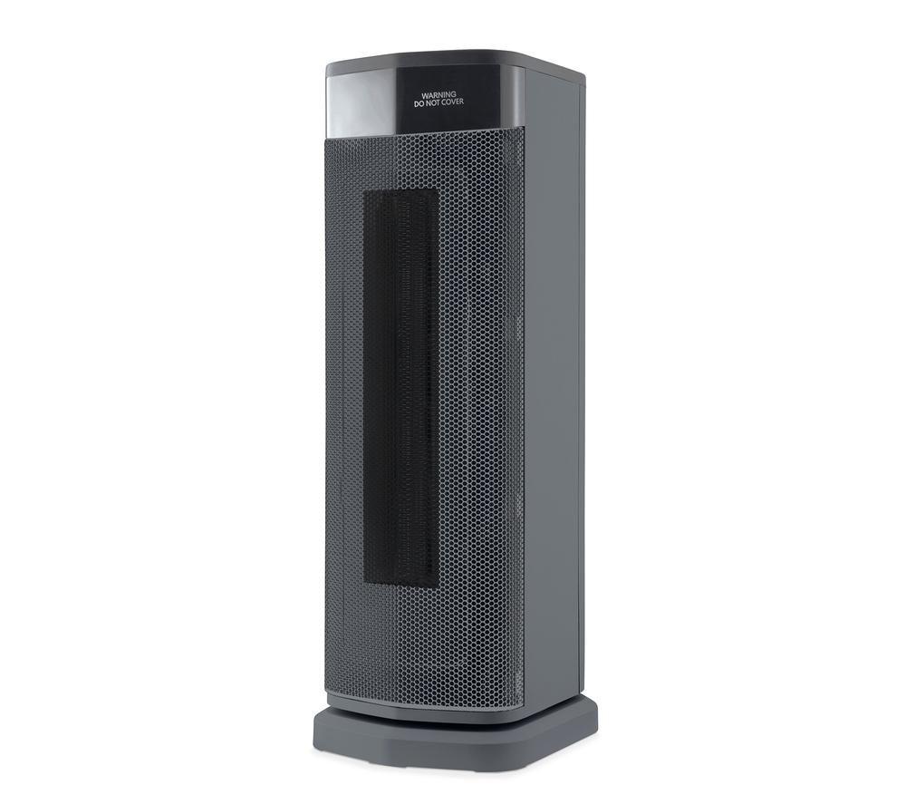 MORPHY RICHARDS HeatFlux Hot & Cool Digital Ceramic Tower Fan Heater - Grey image number 10 of 10