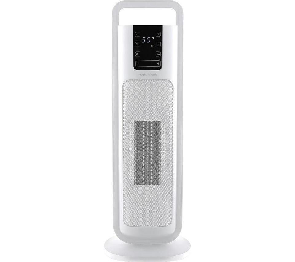 MORPHY RICHARDS HeatFlux Ultra Thin Ceramic Fan Heater - White