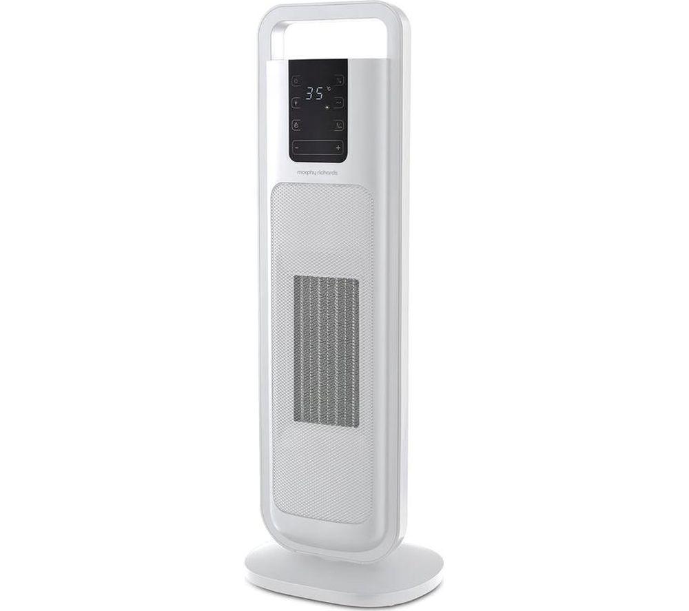 MORPHY RICHARDS HeatFlux Hot & Cool Ultra Thin Ceramic Fan Heater - White image number 2 of 9
