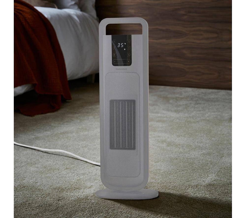 MORPHY RICHARDS HeatFlux Hot & Cool Ultra Thin Ceramic Fan Heater - White image number 4 of 9