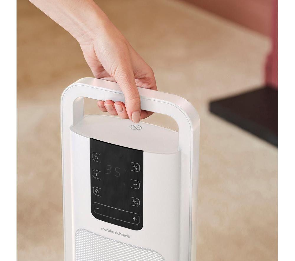 MORPHY RICHARDS HeatFlux Hot & Cool Ultra Thin Ceramic Fan Heater - White image number 7 of 9