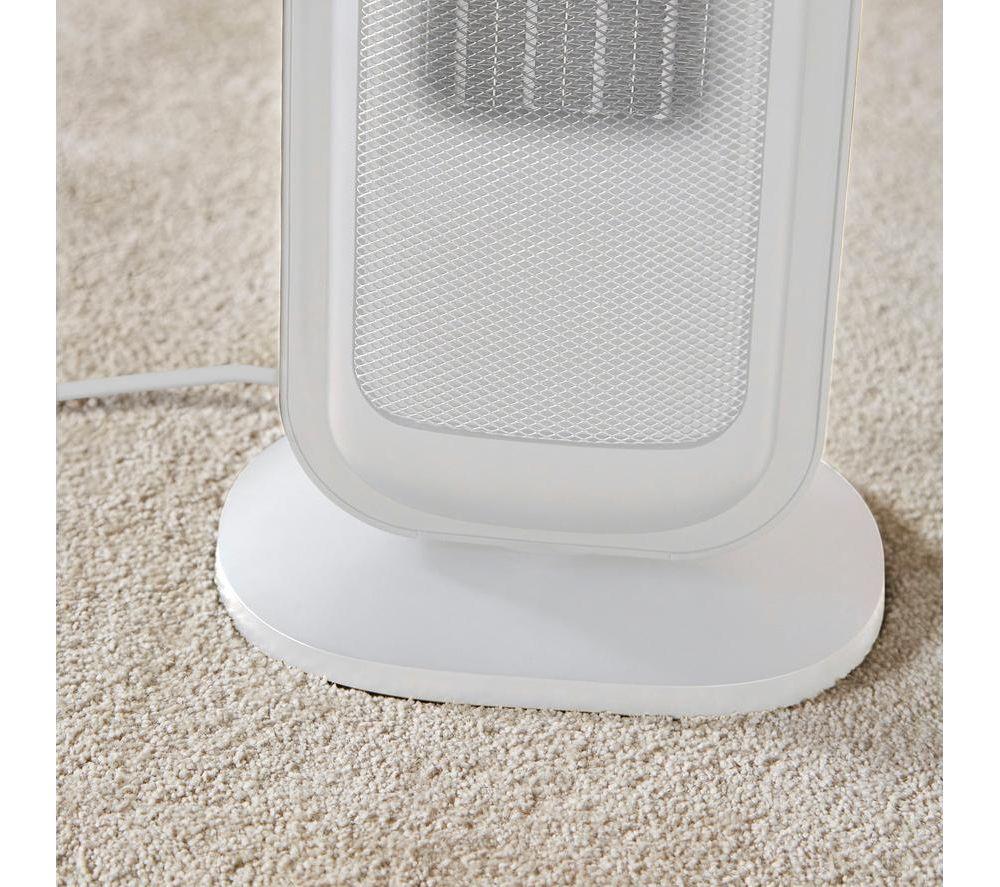 MORPHY RICHARDS HeatFlux Hot & Cool Ultra Thin Ceramic Fan Heater - White image number 9 of 9