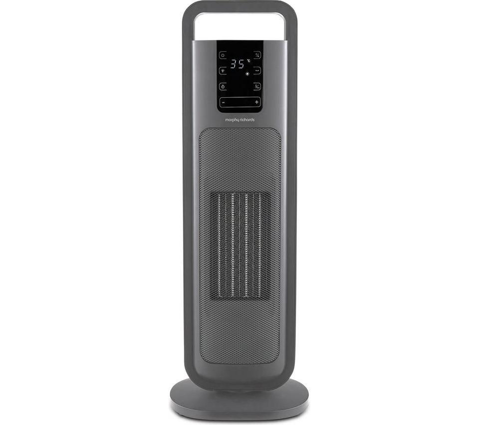 MORPHY RICHARDS HeatFlux Ultra Thin Ceramic Tower Fan Heater - Grey