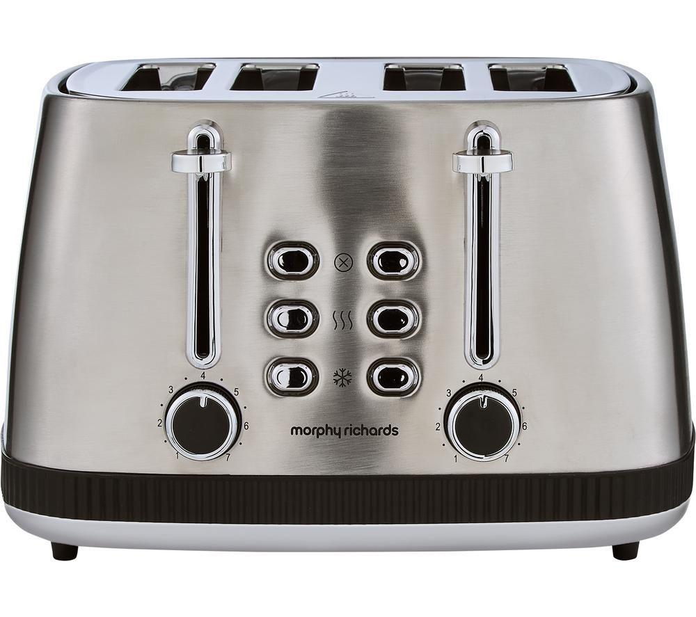 Morphy Richards Mexborough 4-Slice Toaster, Variable Browning Control, Black & Stainless Steel - 242901 - Image 11
