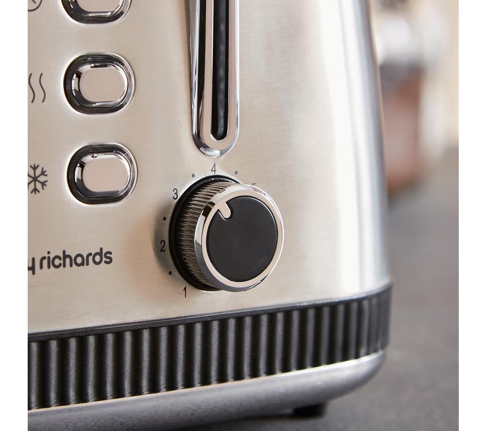 MORPHY RICHARDS Mexborough 242901 4-Slice Toaster - Black & Stainless Steel image number 2 of 11