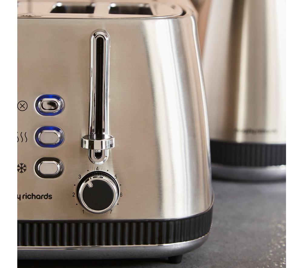 MORPHY RICHARDS Mexborough 242901 4-Slice Toaster - Black & Stainless Steel image number 4 of 11