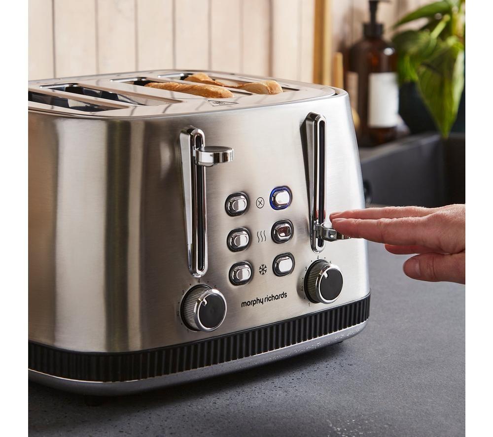 MORPHY RICHARDS Mexborough 242901 4-Slice Toaster - Black & Stainless Steel image number 5 of 11