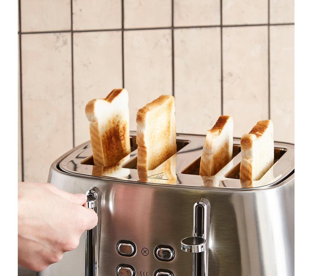 MORPHY RICHARDS Mexborough 242901 4-Slice Toaster - Black & Stainless Steel image number 6 of 11