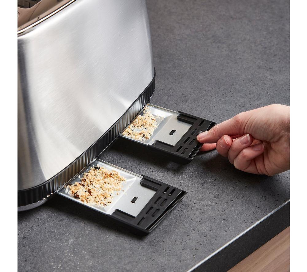 MORPHY RICHARDS Mexborough 242901 4-Slice Toaster - Black & Stainless Steel image number 8 of 11