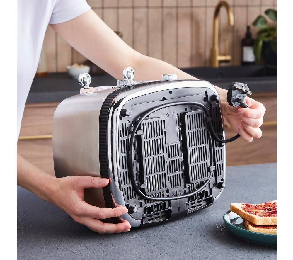 MORPHY RICHARDS Mexborough 242901 4-Slice Toaster - Black & Stainless Steel image number 9 of 11