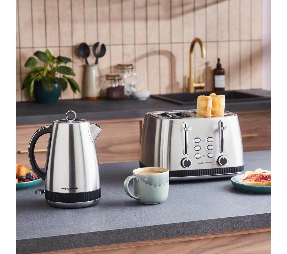 MORPHY RICHARDS Mexborough 242901 4-Slice Toaster - Black & Stainless Steel image number 11 of 11