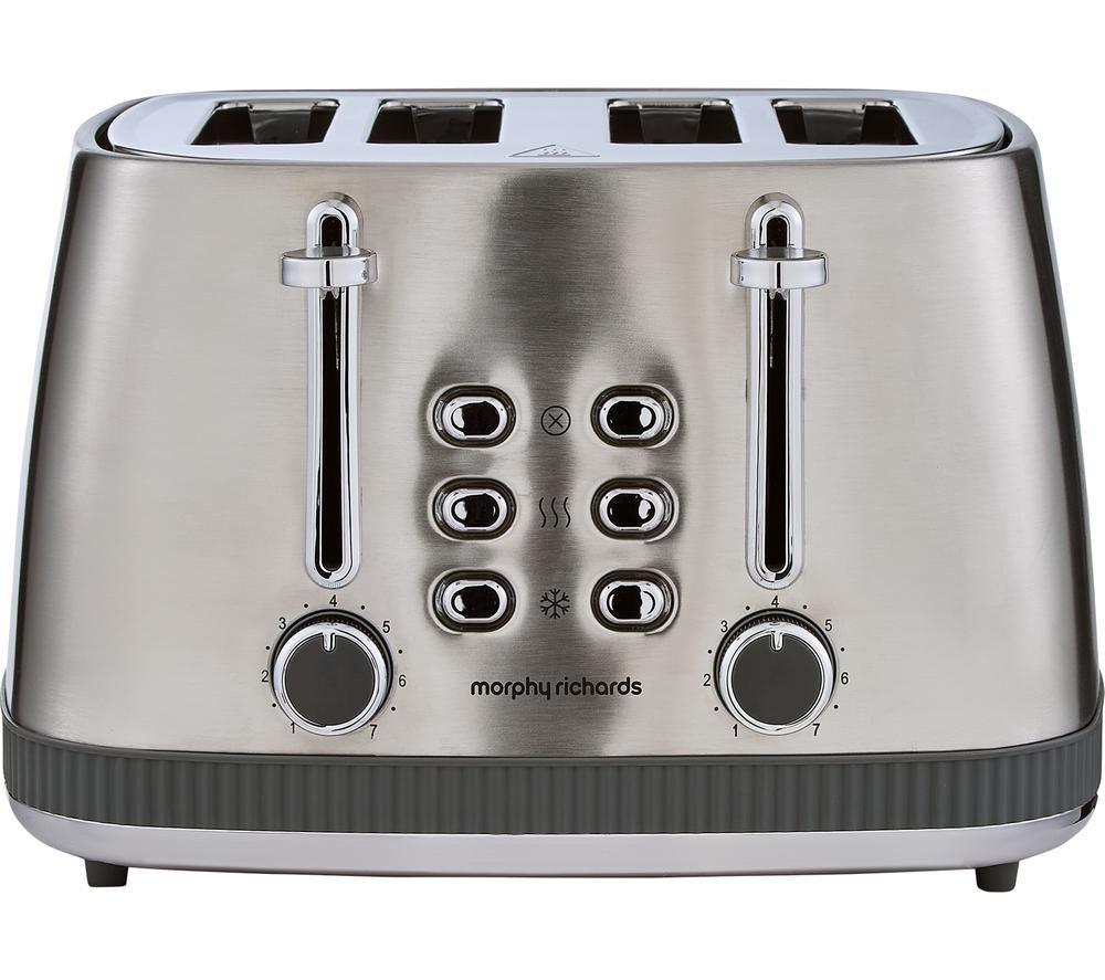 Morphy Richards Unisex Grey Mexborough 4 Slice Toaster Black In - Image 9