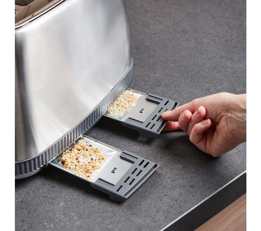 MORPHY RICHARDS Mexborough 242902 4-Slice Toaster - Grey & Stainless Steel image number 4 of 6